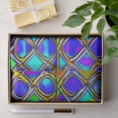 Glas in lood patrooneffect loskoppeling tissuepapier (Geschenk)