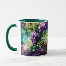 Glas-in-lood Pauw Bloemenkranz Kunst