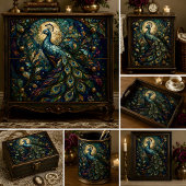 Glas-in-lood Pauw Decoupage Tissuepapier