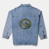 Glas-in-lood Pauw Herfst Boom Denim Jacket (Achterkant)