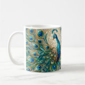 Glas-in-lood Pauw Koffiemok (Links)