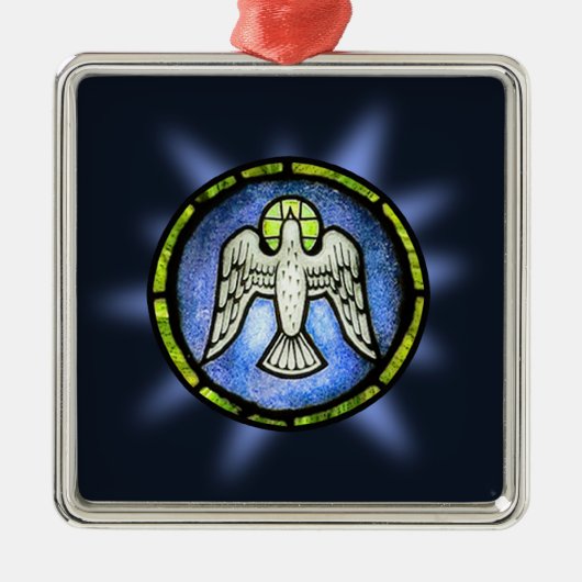 Glas in lood Peace Dove Ornament (Voorkant)