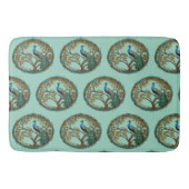 Glas in lood Peacock Autumn Tree Badmat (Voorkant)