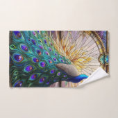 Glas in lood Peacock handdoeken: luxe badhanddoeke Bad Handdoek (Handdoek)