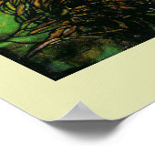 Glas in lood Peacock Heavenly Place for You Poster (Hoek)