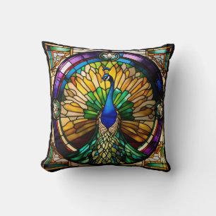 Glas in lood Peacock Kussen