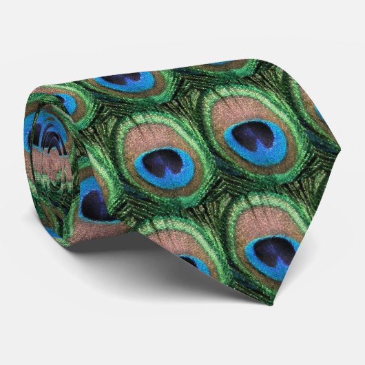 Glas in lood Peacock Stropdas (Opgerold)