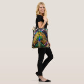 Glas in lood Peacock Tote Bag (Op model)