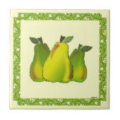 Glas in lood peren tegeltje (Voorkant)