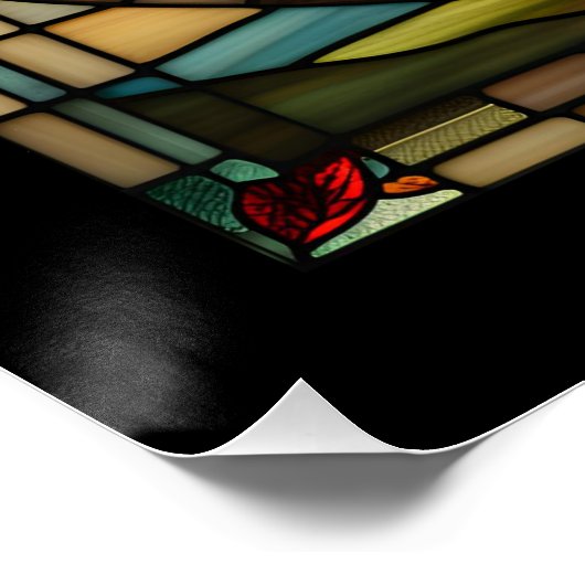 Glas in lood perfect poster (Hoek)