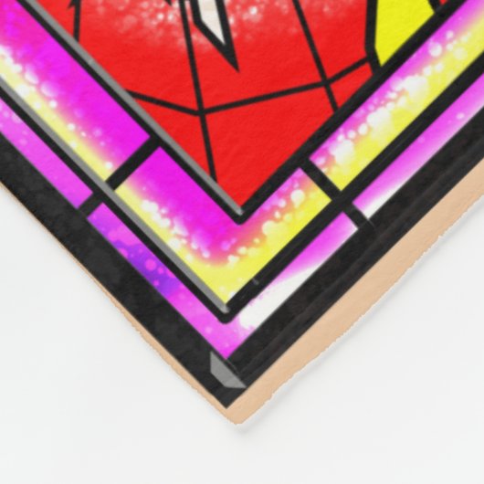 Glas in lood Phoenix Fleece Deken (Hoek)