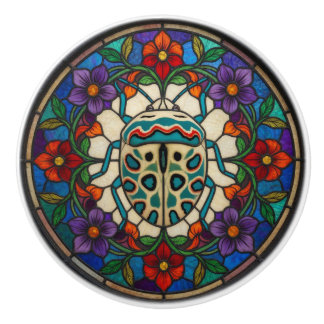 Glas-in-lood Picasso Kever Keramische Knop