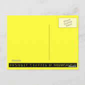 Glas in lood PIT Black en Gold Briefkaart (Achterkant)