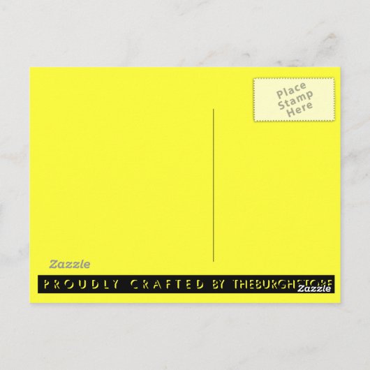 Glas in lood PIT Black en Gold Briefkaart (Achterkant)