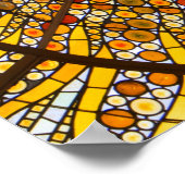 Glas in lood Plafond Palau de Musica Spanje Poster (Hoek)