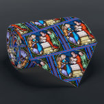Glas in lood Presentatie van Jezus in Temple Stropdas<br><div class="desc">Dit is een kleurrijk gekleurd glas kerkvenster afbeelding van de Presentatie van Jezus aan de tempel.</div>