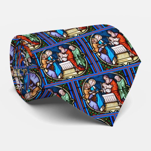 Glas in lood Presentatie van Jezus in Temple Stropdas (Opgerold)