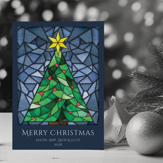  Glas in lood Prettige feestdagen Feestdagenkaart