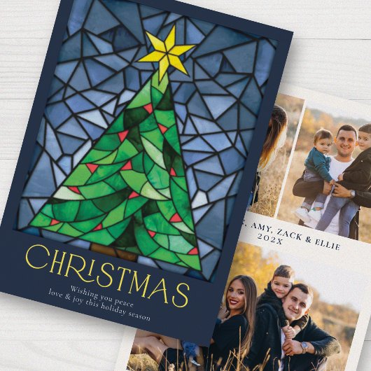  Glas in lood Prettige feestdagen Feestdagenkaart