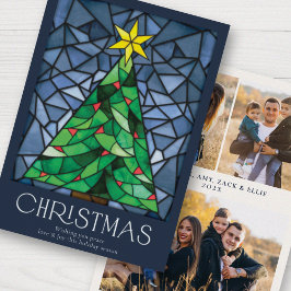  Glas in lood Prettige feestdagen Kaart