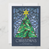  Glas in lood Prettige feestdagen Kaart (Voorkant)