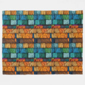 Glas-in-lood quiltdeken fleece deken (Voorkant (Horizontaal))