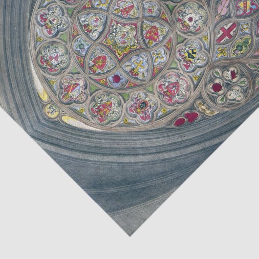 Glas in lood raam kathedraal kerkafbeelding tissuepapier (Detail)