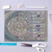 Glas in lood raam kathedraal kerkafbeelding tissuepapier (Craft)