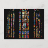 Glas in lood raam, St. Vitus's kathedraal, Praag Briefkaart (Voorkant)
