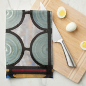 Glas in lood raamcirkels theedoek (Quarter Fold)