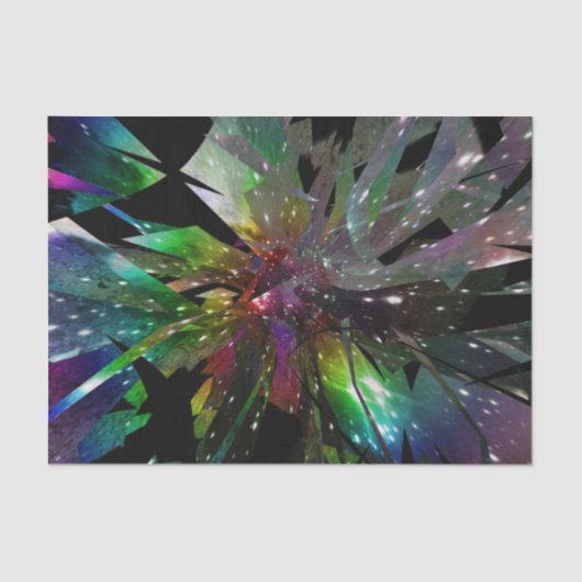 Glas in lood Rainbow Space LGBT Gay Pride Tissuepapier (Voorkant)