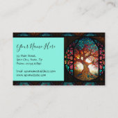 Glas in lood Rainbow Tree Health Visitekaartje (Achterkant)