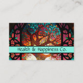 Glas in lood Rainbow Tree Health Visitekaartje (Voorkant)
