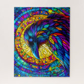 Glas in lood Raven Legpuzzel (Verticaal)