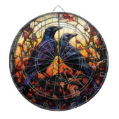 Glas in lood Ravens Dartbord (Voorkant)