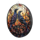 Glas in lood Ravens Dartbord (Voorkant Rechts)