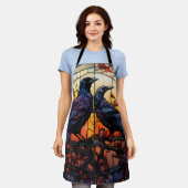 Glas in lood Ravens Schort (Gedragen)