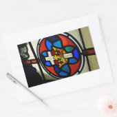 Glas in lood rechthoekige sticker (Envelop)