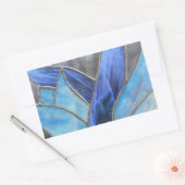 Glas in lood rechthoekige sticker (Envelop)