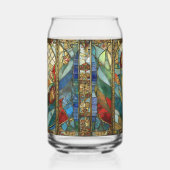 Glas in lood Red Chief Poppies bij zonsopgang (Rechts)