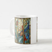 Glas in lood Red Chief Poppies bij zonsopgang Koffiemok (Voorkant links)