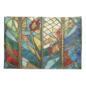 Glas in lood Red Chief Poppies bij zonsopgang Kussensloop (Achterkant)