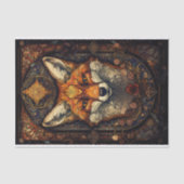 Glas in lood Red Fox 2 Tissuepapier (Voorkant)