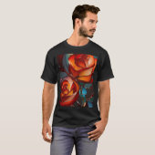 Glas in lood Red Roses T-shirt (Voorkant volledig)