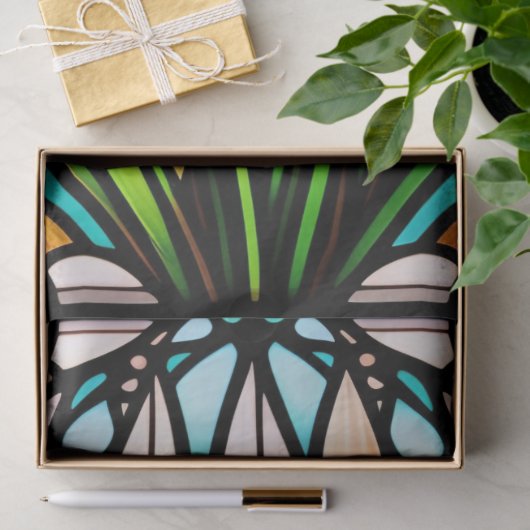 Glas in lood Reeds Illustratie Groot Tissuepapier (Geschenk)