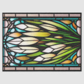 Glas in lood Reeds Illustratie Groot Tissuepapier (Voorkant)