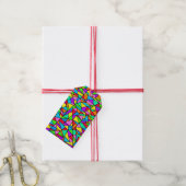 Glas-in-lood Regenboog Cadeaulabel (Met Touw)