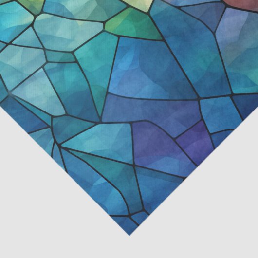 Glas in lood Regenboog Decoupage Tissuepapier (Detail)