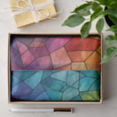 Glas in lood Regenboog Decoupage Tissuepapier (Geschenk)