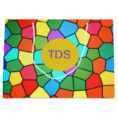 Glas in lood regenboog groot cadeauzakje (Voorkant)